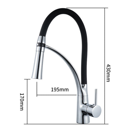 Kitchen Pull-out Faucet Hot Cold Home Retractable Rotating Faucet-garmade.com