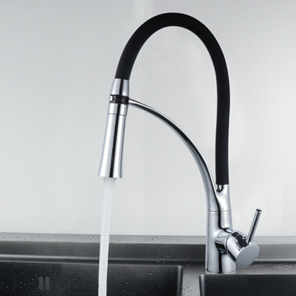 Kitchen Pull-out Faucet Hot Cold Home Retractable Rotating Faucet-garmade.com