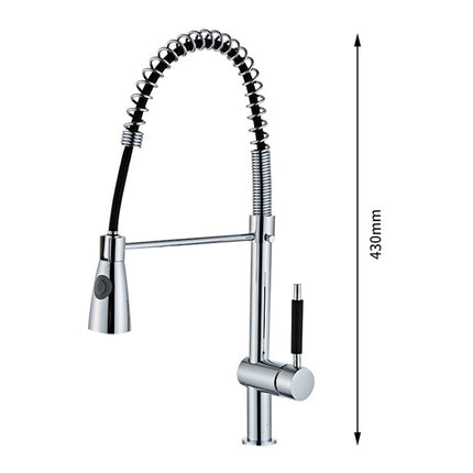 Universal Rotation Multi-functional Pull-out Kitchen Waterfall Faucet Sink Hot Cold Shower-garmade.com