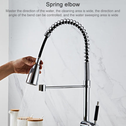 Universal Rotation Multi-functional Pull-out Kitchen Waterfall Faucet Sink Hot Cold Shower-garmade.com