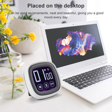 TS-BN54 Touch Timer Alarm Clock Kitchen Food Large Screen Countdown Electronic Reminder-garmade.com