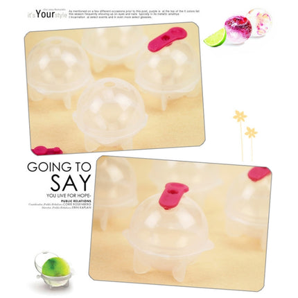 4 in 1 Spherical Ice Cream Mold Set DIY Mini Ice Lattice Silicone Ice Maker Size: S-garmade.com