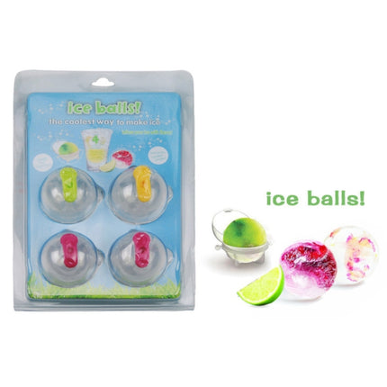 4 in 1 Spherical Ice Cream Mold Set DIY Mini Ice Lattice Silicone Ice Maker Size: S-garmade.com