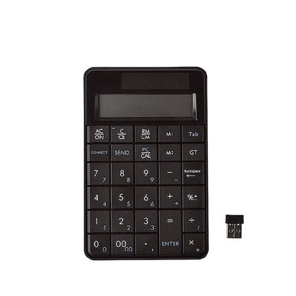MC-56AG 2 in 1 2.4G USB Numeric Wireless Keyboard & Calculator with LCD Display(Black)-garmade.com