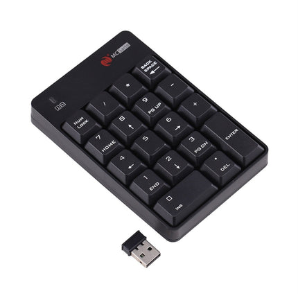 MC Saite SK-51AG 2 in 1 2.4G USB Numeric Wireless Keyboard & Mini Calculator for Laptop Desktop PC(Black)-garmade.com