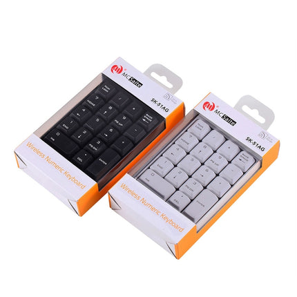 MC Saite SK-51AG 2 in 1 2.4G USB Numeric Wireless Keyboard & Mini Calculator for Laptop Desktop PC(Black)-garmade.com