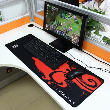 Extended Large Dragon Mantis Gaming and Office Keyboard Mouse Pad, Size: 90cm x 30cm-garmade.com