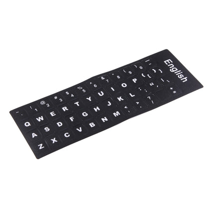 Keyboard Film Cover Independent Paste English Keyboard Stickers (Black)-garmade.com