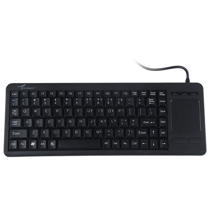 DS-8800 PS / 2 Interface Prevent Water Splashing Laser Engraving Character One-piece Wired Touchpad Keyboard, Length: 1.5m-garmade.com