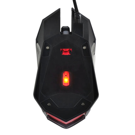 iMICE V6 LED Colorful Light USB 6 Buttons 3200 DPI Wired Optical Gaming Mouse (Black)-garmade.com