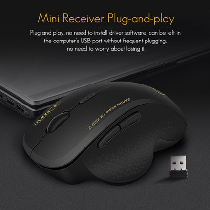 iMICE G6 Wireless Mouse 2.4G Office Mouse 6-button Gaming Mouse(Grey)-garmade.com
