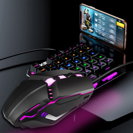 HXSJ S200 USB2.0 1600dpi Adjustable 4-Keys Colorful Glowing Wired Gaming Mouse, Length: 1.5m-garmade.com