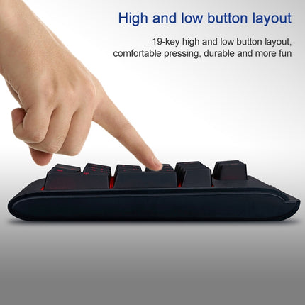 MC Saite 529 19 Keys Wired Three-color Backlight Numeric Keyboard-garmade.com