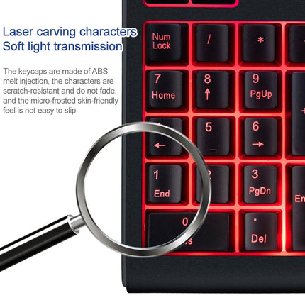 MC Saite 529 19 Keys Wired Three-color Backlight Numeric Keyboard-garmade.com