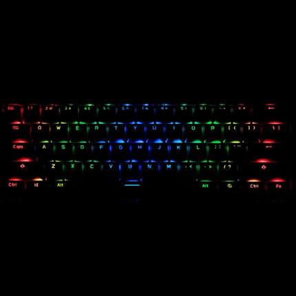 RK61 61 Keys Bluetooth / 2.4G Wireless / USB Wired Three Modes Blue Switch Tablet Mobile Gaming Mechanical Keyboard with RGB Backlight, Cable Length: 1.5m (Black)-garmade.com