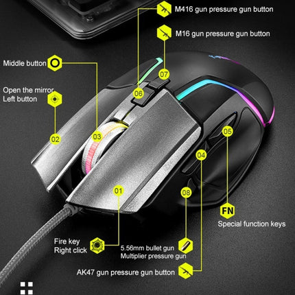 Y-FRUITFUL Y2 Detachable Macro Programming Mechanical Gaming Mouse-garmade.com