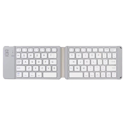 B05 USB Charging Portable Mini Folding Bluetooth Wireless Keyboard (White)-garmade.com