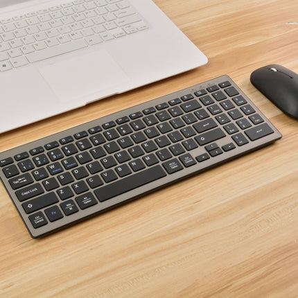 168 2.4Ghz + Bluetooth Dual Mode Wireless Keyboard Compatible with iSO & Android & Windows-garmade.com
