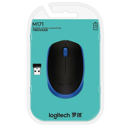 Logitech M171 1000DPI USB Wireless Mouse with 2.4G Receiver (Blue)-garmade.com