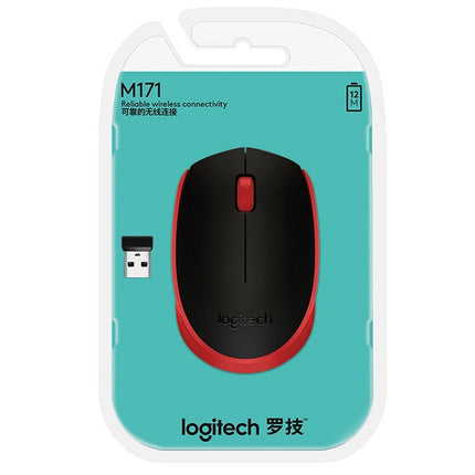 Logitech M171 1000DPI USB Wireless Mouse with 2.4G Receiver (Red)-garmade.com