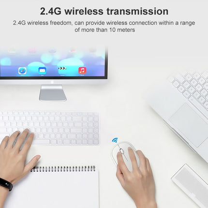 ZGB 360 2.4G Computer Laptop Wireless Chargeable Mini Mouse 1000dpi(White)-garmade.com