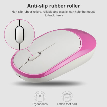 ZGB 360 2.4G Computer Laptop Wireless Chargeable Mini Mouse 1000dpi(Pink)-garmade.com