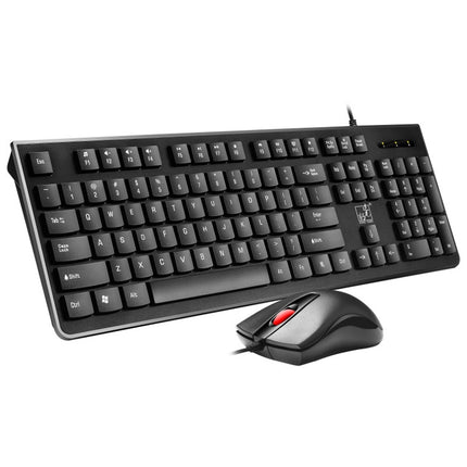 ZGB S500 Square Keycap Wired Keyboard + Mouse Set (Black)-garmade.com
