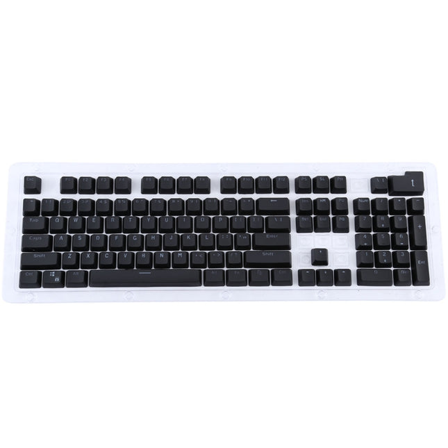 104 Keys Double Shot PBT Backlit Keycaps for Mechanical Keyboard (Black)-garmade.com