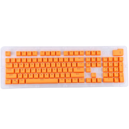 104 Keys Double Shot PBT Backlit Keycaps for Mechanical Keyboard(Orange)-garmade.com