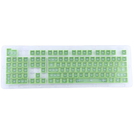 104 Keys Double Shot PBT Backlit Keycaps for Mechanical Keyboard (Green)-garmade.com