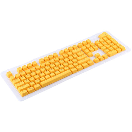 104 Keys Double Shot PBT Backlit Keycaps for Mechanical Keyboard (Yellow)-garmade.com