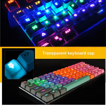104 Keys Double Shot PBT Backlit Keycaps for Mechanical Keyboard (Mint Blue)-garmade.com