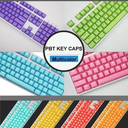 104 Keys Double Shot PBT Backlit Keycaps for Mechanical Keyboard (Mint Blue)-garmade.com