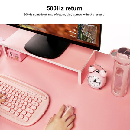 FOETOR E100us 2.4G + Type-C / USB-C Rechargeable Dual Modes Wireless Mouse (Pink)-garmade.com