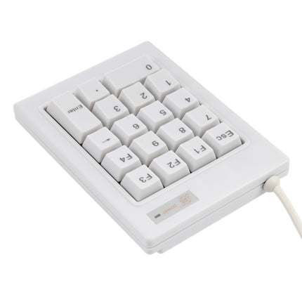 DX-18A 18-keys USB Wired Mechanical Black Shaft Mini Numeric Keyboard (White)-garmade.com