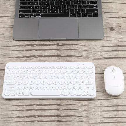 K380 2.4GHz Portable Multimedia Wireless Keyboard + Mouse (White)-garmade.com