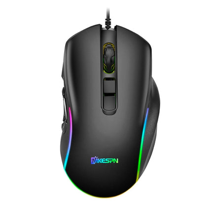 MKESPN X9 10 Buttons 7200DPI RGB Macro Definition Gaming Wired Mouse-garmade.com