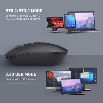 MKESPN 859 2.4G Wireless Mouse (Black)-garmade.com