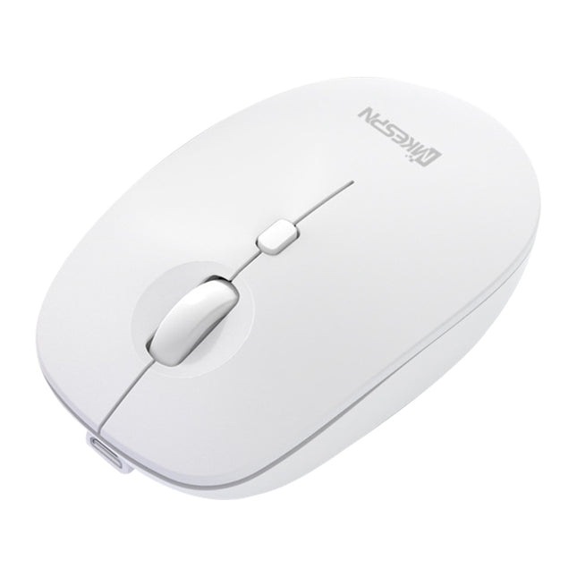 MKESPN 859 2.4G+BT5.0+BT3.0 Three Modes Wireless Mouse (White)-garmade.com