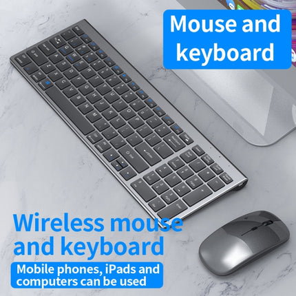 109 Three-mode Wireless Bluetooth Keyboard (Gun Metal)-garmade.com
