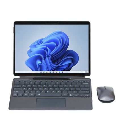For Microsoft Surface Pro 8 Tablet Colorful Backlight Bluetooth Keyboard Leather Case with Pen Slot-garmade.com