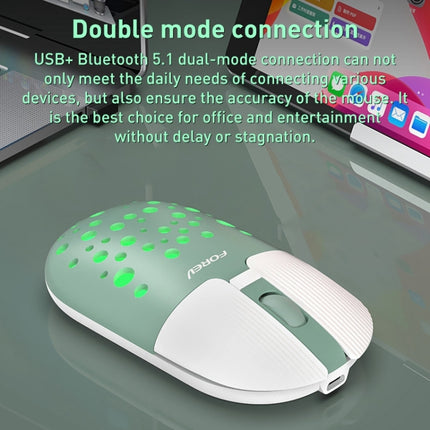 FOREV FVT398 1200dpi Bluetooth 2.4G Wireless Dual Mode Mouse (Pink)-garmade.com