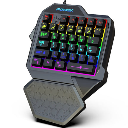 FOREV FV-F6 Wired Gaming Illuminated Keyboard (Black)-garmade.com