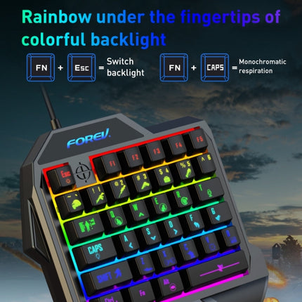 FOREV FV-F6 Wired Gaming Illuminated Keyboard (Black)-garmade.com