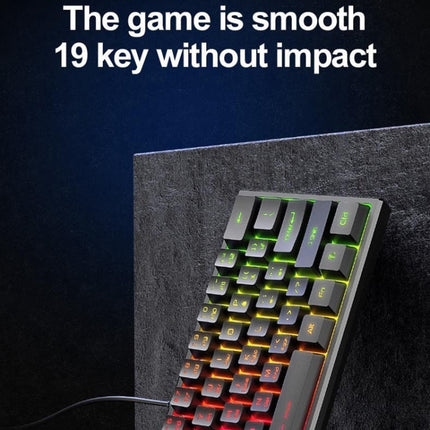 FOREV FV61 Wired Mechanical Gaming Illuminated Keyboard-garmade.com