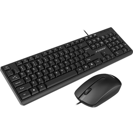 FOREV FV68 Wired Gaming Keyboard Mouse Set (Black)-garmade.com