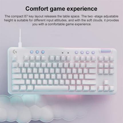 Logitech Aurora G713 RGB Wired Game E-sports 87-key Mechanical Keyboard with Palm Support-garmade.com