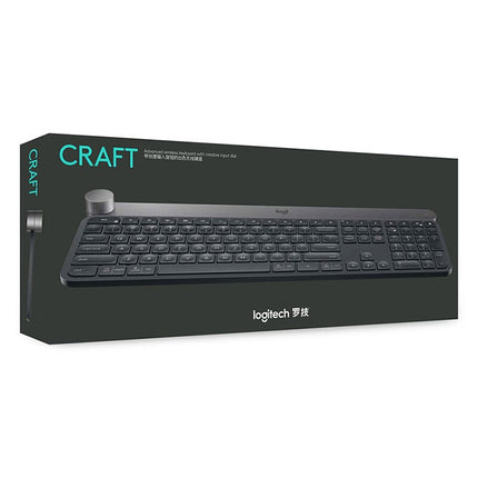 Logitech Craft Wireless Smart Bluetooth Dual Mode Silent Keyboard(Black)-garmade.com
