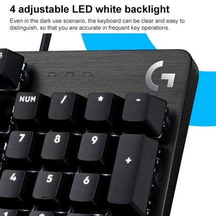 Logitech G412 SE Wired Game 104-key Mechanical Silent Keyboard (Black)-garmade.com