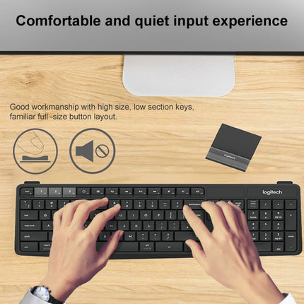 Logitech K375S Wireless Bluetooth Dual Mode Silent Keyboard (Black)-garmade.com